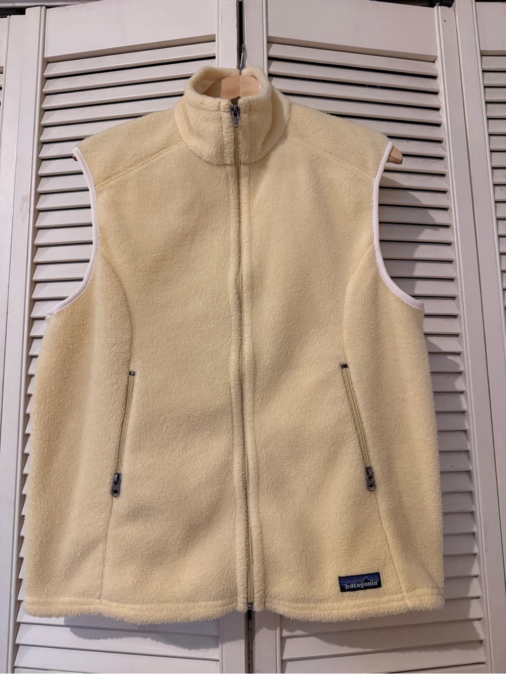 Patagonia Vintage Pale Yellow Synchilla Fleece Vest